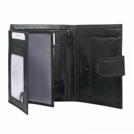 Portofel barbati, PORMG025, piele naturala, Negru cu Rosu [1]