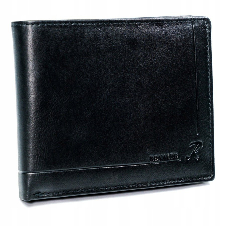 Portofel barbati, PORMG035, piele naturala, Negru, cu RFID [8]