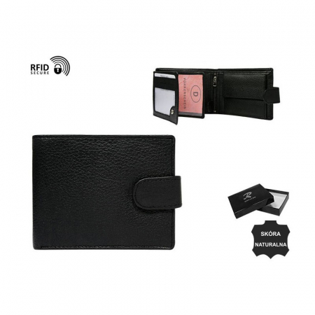 Portofel barbati, PORMG037, piele naturala, Negru, cu RFID [3]