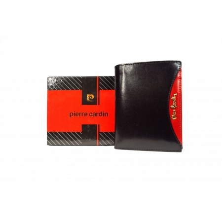 Portofel unisex PORMGP14 Negru cu Rosu, Piele naturala [3]