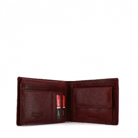 Portofel barbati PORMGP7 Bordo, Piele naturala [2]