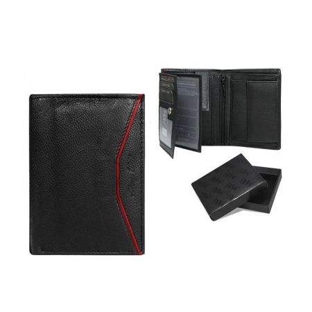 Portofel barbati, Wild PORMG028, piele naturala, Negru [2]