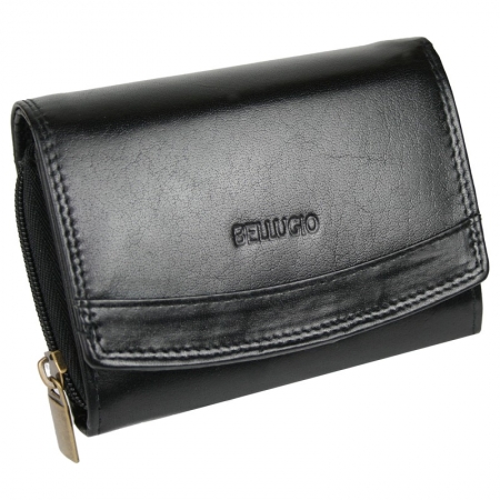 Portofel dama din piele naturala Bellugio PORT555 Negru [0]
