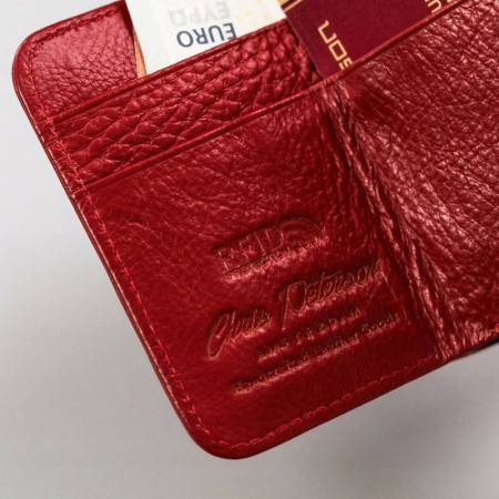 Portofel dama din piele naturala Peterson PORTG512, Rosu, RFID [4]