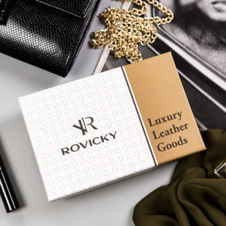 Portofel dama din piele naturala PORTG510, Rosu, Rovicky, RFID [2]