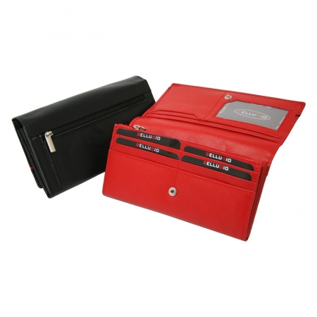 Portofel dama piele naturala Bellugio PORT213 Negru [2]