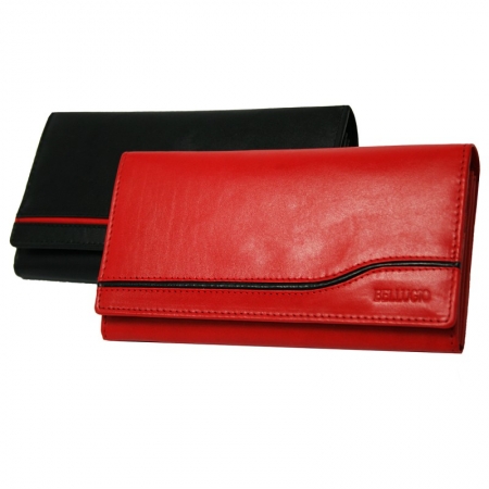 Portofel dama piele naturala Bellugio PORT214 Rosu [2]