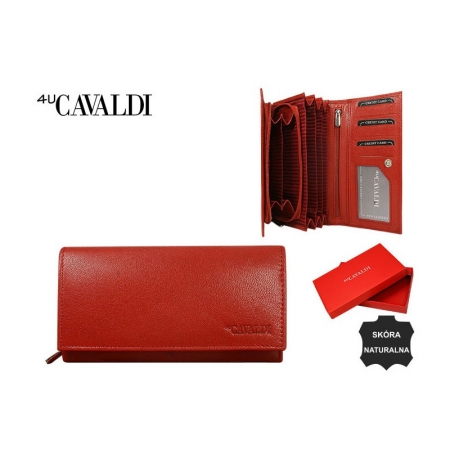 Portofel dama piele naturala Cavaldi PORT410 Rosu [2]