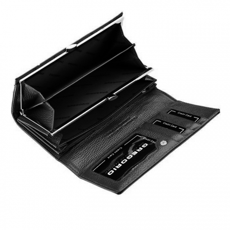 Portofel dama piele naturala cu fluturasi Gregorio [5]