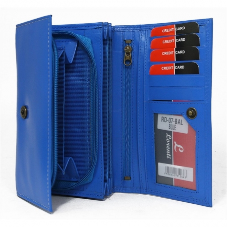 Portofel dama piele naturala Lorenti PORT305 Albastru [2]