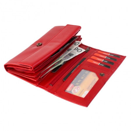 Portofel dama piele naturala Lorenti PORT307 Rosu [6]