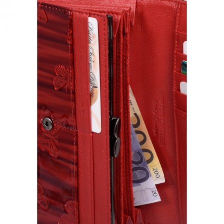 Portofel dama piele naturala Lorenti PORT315 Rosu [2]