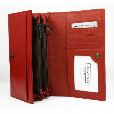 Portofel dama piele naturala Lorenti PORT416 Rosu [1]