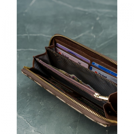 Portofel dama piele naturala Lorenti PORTG417 maron deschis, cu RFID [8]