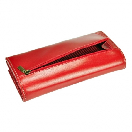 Portofel  dama piele naturala Lorenti rosu [8]