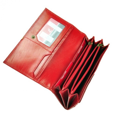 Portofel  dama piele naturala Lorenti rosu [5]