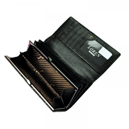 Portofel dama piele naturala negru Loren [2]