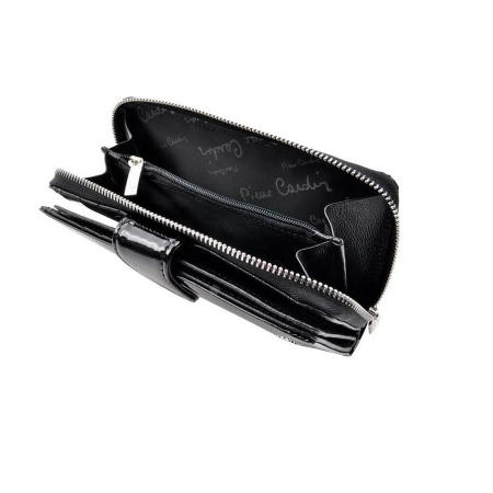 Portofel de lux pentru dama din piele naturala, cu frunze - PORTG003 [6]