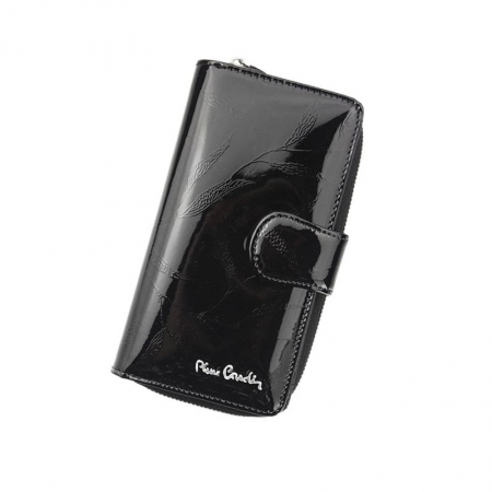 Portofel de lux pentru dama din piele naturala, cu frunze - PORTG003 [4]