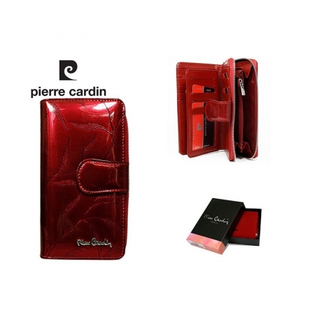 Portofel de lux pentru dama din piele naturala, cu frunze - PORTG002 [6]