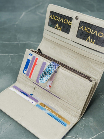 Portofel de lux pentru dama din piele naturala PORTG005 model sarpe [15]