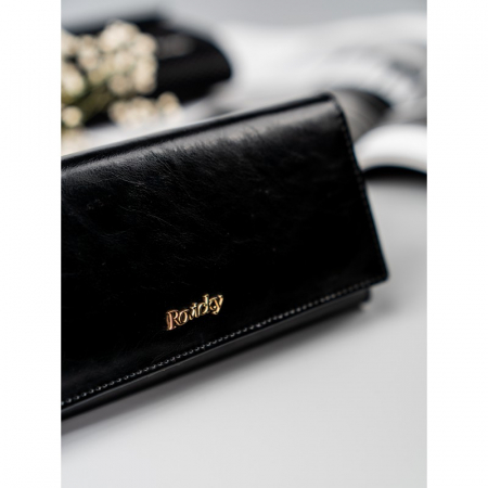 Portofel de lux pentru dama din piele naturala PORTG022, Negru [9]