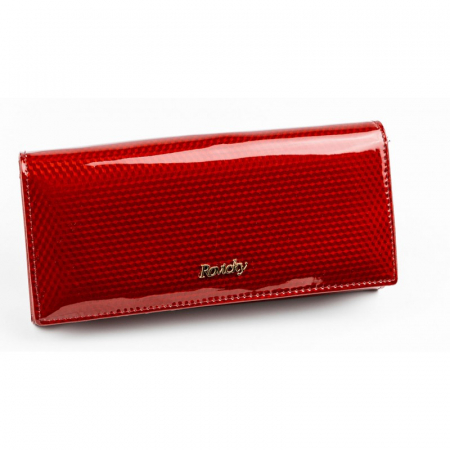 Portofel de lux pentru dama din piele naturala PORTG012, Rosu [0]