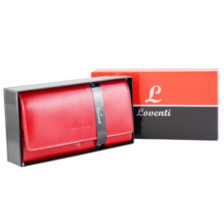 Portofel de lux pt. dama din piele naturala Lorenti PORT508 Rosu [5]