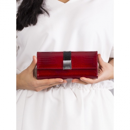 Portofel de lux pt. dama din piele naturala Lorenti PORT515 Rosu [4]