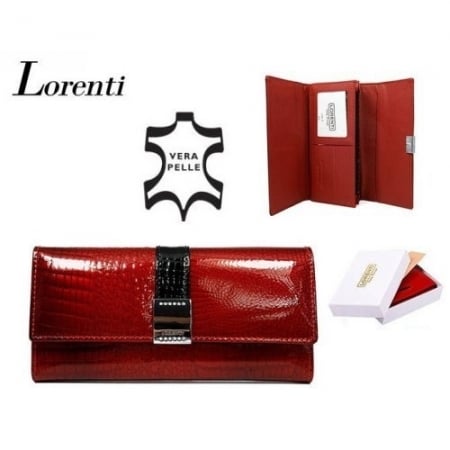Portofel de lux pt. dama din piele naturala Lorenti PORT515 Rosu [1]