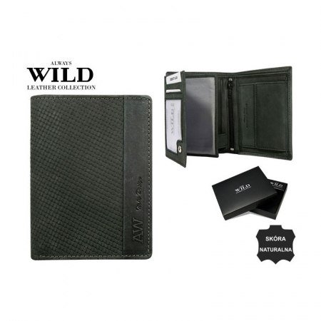 Portofel din piele naturala pentru barbati PORMG055, negru [2]