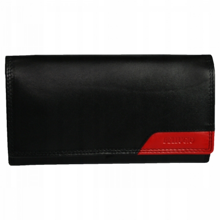 Portofel din piele naturala pt. dama Bellugio  PORT518 Negru [0]
