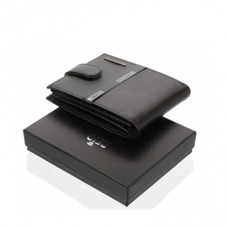 Portofel plat pentru barbati din piele naturala Bellugio PORMZ001  [5]