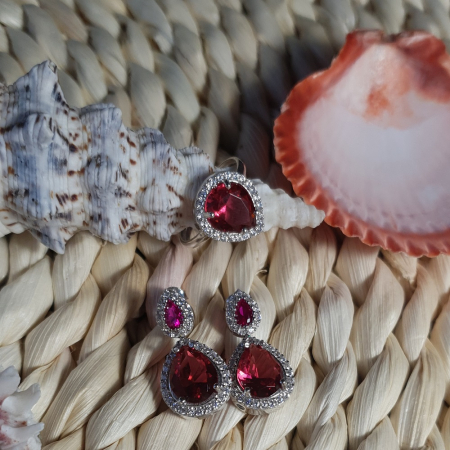 Set argint 925 rodiat cu zirconii - Be Elegant STU0032 [0]