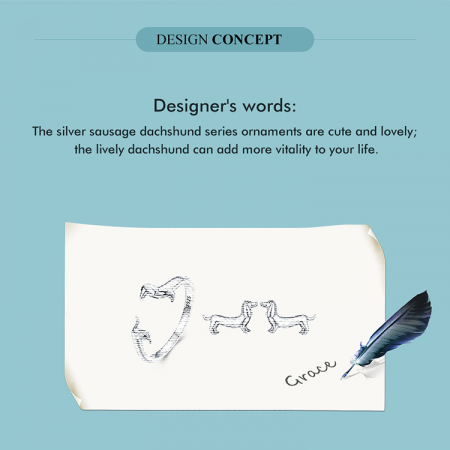 Set argint catei Teckel [2]