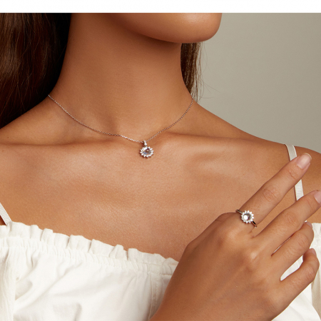 Set argint cu piatra lunii [5]