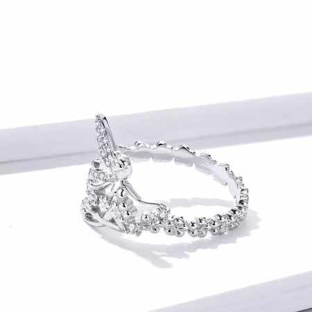 Set argint cu zane si flori [10]