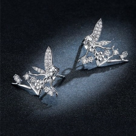 Set argint cu zane si flori [7]