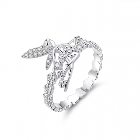 Set argint cu zane si flori [9]