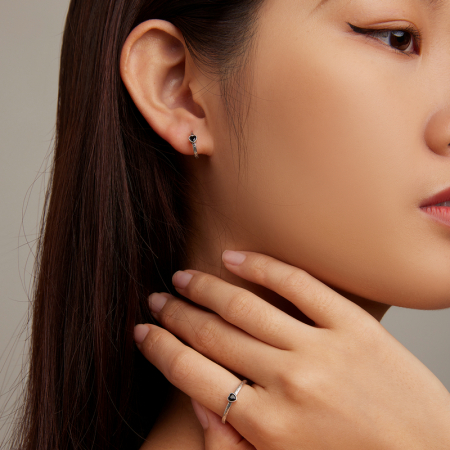 Set argint elegant cu inimioare [3]