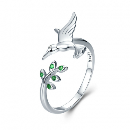 Set argint pasare colibri [24]