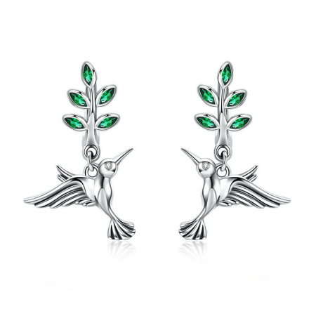 Set argint pasare colibri [8]