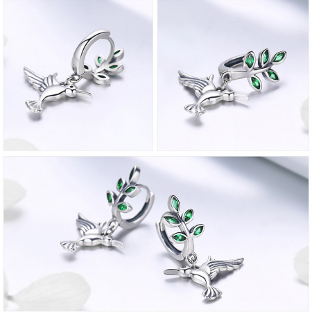 Set argint pasare colibri [11]