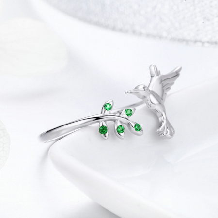 Set argint pasare colibri [20]