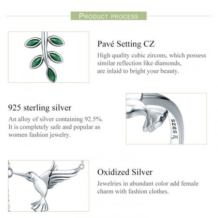 Set argint pasare colibri [22]