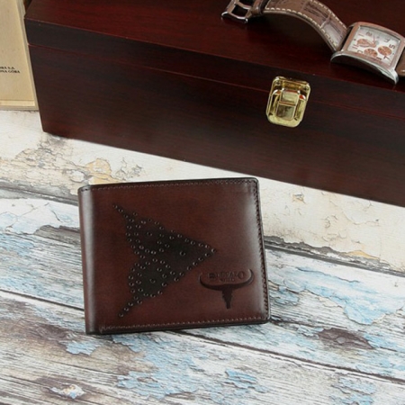 Set cadou barbati (portofel + curea) din piele naturala Wild PORM802 [6]