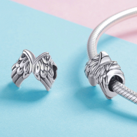 Talisman argint aripi de inger [3]