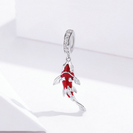 Talisman argint Crap Norocos Lucky Koi Fish [3]