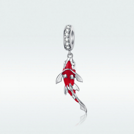 Talisman argint Crap Norocos Lucky Koi Fish [4]