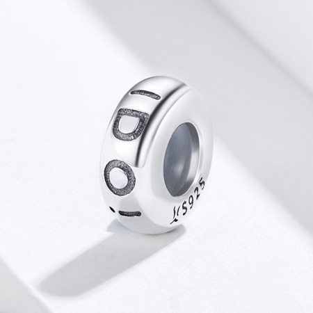 Talisman argint cu mesajul marital "Yes, I do" [2]
